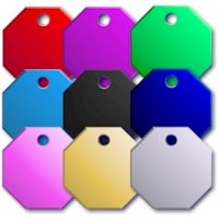 Aluminium Octagon Tags