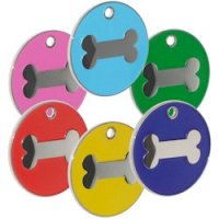 Enamel Pet Tags 25mm - Bone