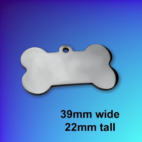 Polished Chrome Steel Bone-shape MEDIUM